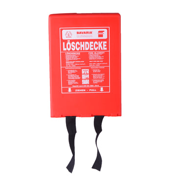 Bavaria fire blanket in wall-mount storage case