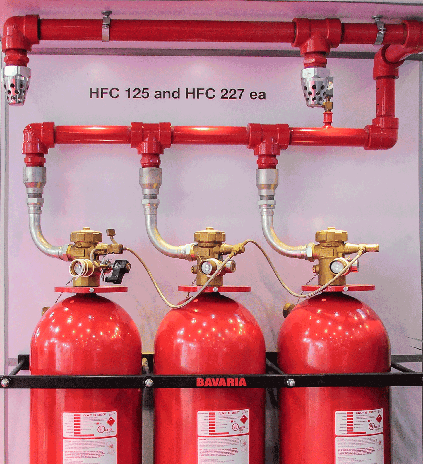 Bavaria FM200 HFC-227 clean agent total flooding fire suppression system