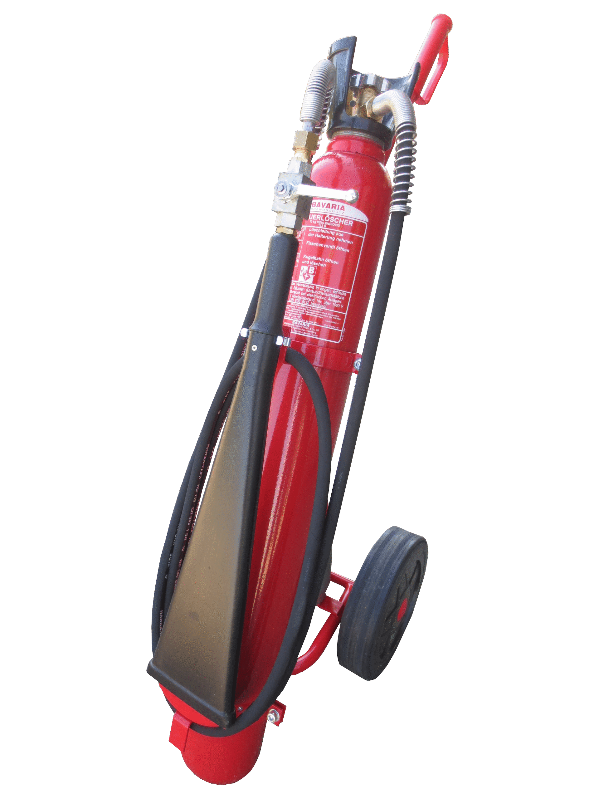 Bavaria Sigma 10KG wheeled CO2 fire extinguisher