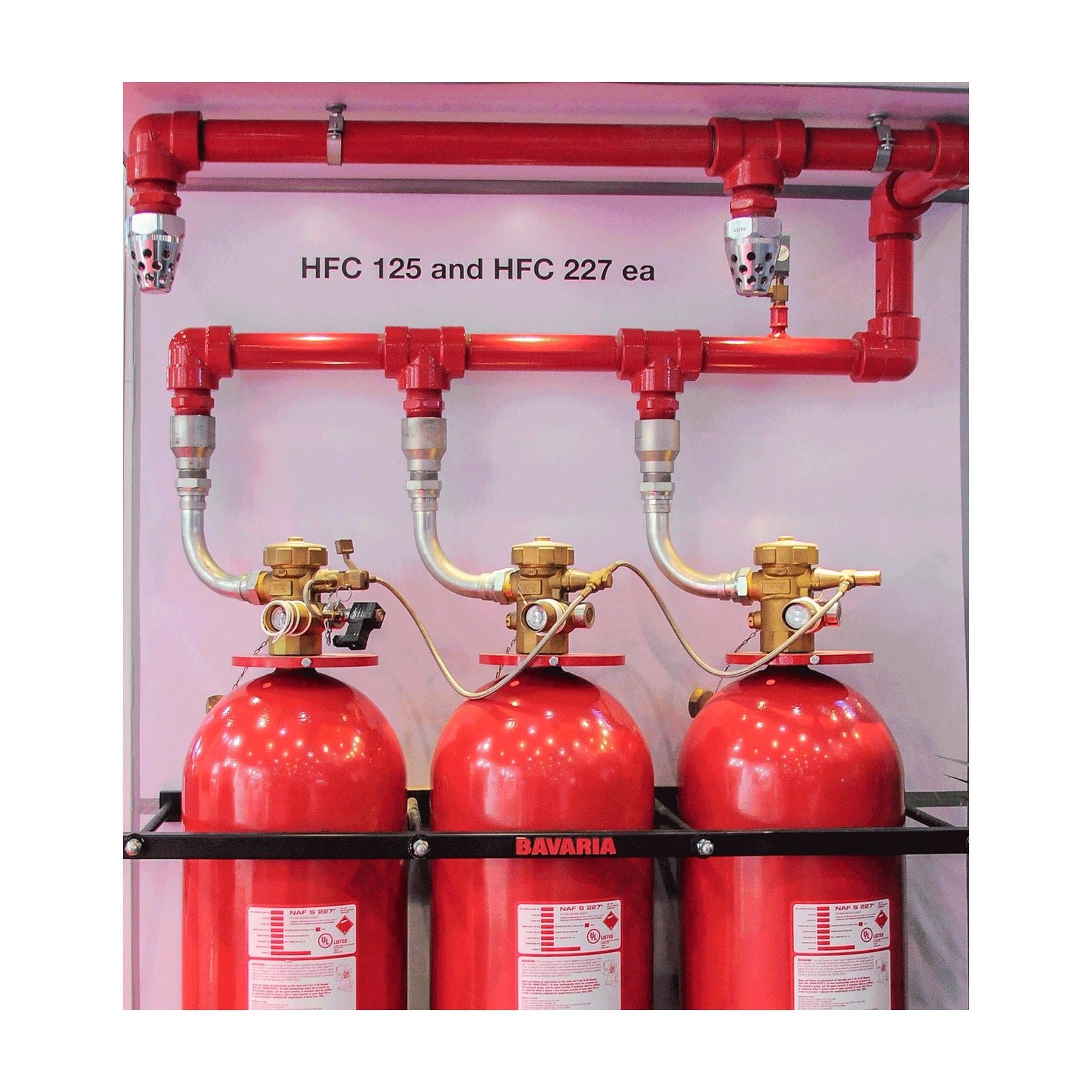 Bavaria Total Flooding 45KG FM200 Fire Suppression System
